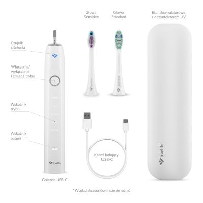 14. Szczoteczka soniczna TrueLife SonicBrush Clean70 UV
