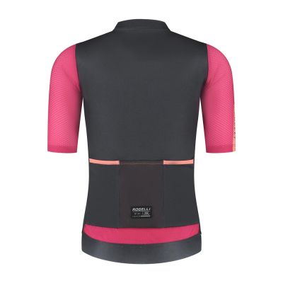 3. Rogelli koszulka damska FAST czarno-różowa XS
