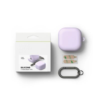 6. Etui Ringke Silicone Case na Samsung Galaxy Buds 4 / 4 Pro - fioletowe