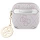 2. Etui Guess 4G Strass Charm na AirPods 4 - różowe