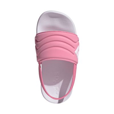 4. Klapki dla dzieci adidas Adilette Estrap 2.0 C różowe HQ9201