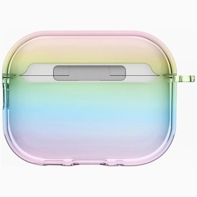 5. Etui UNIQ Iridescia Hang Case na AirPods Pro 3 - przezroczysto-wielokolorowe