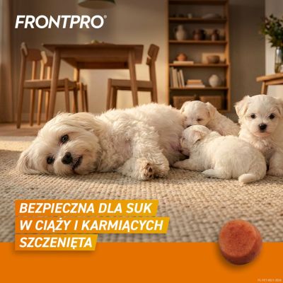 5. FRONTPRO Tabletki na pchły i kleszcze dla psa (2-4 kg) - 3x 11,3mg