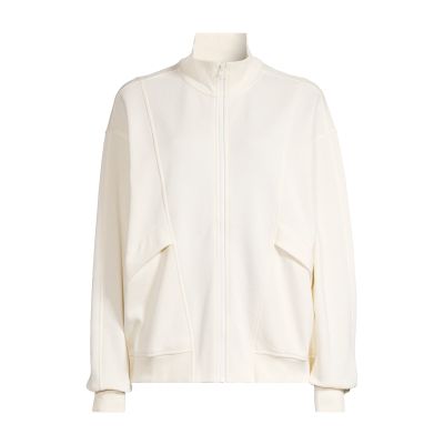 6. Bluza CASALL Comfy Full Zip Sweater biały