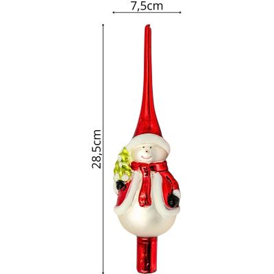 8. CZUBEK CHOINKOWY 28,5 CM BAŁWAN