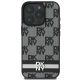 3. Etui DKNY Checkered Pattern & Printed Stripes na iPhone 16 Pro - czarne