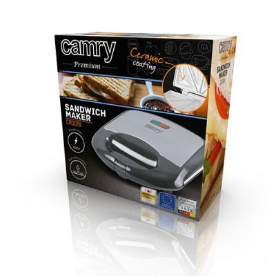 4. Opiekacz do kanapek CAMRY CR 3018 (700W; kolor czarny)