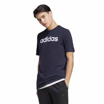 6. Koszulka adidas Essentials Single Jersey Linear Embroidered Logo Tee M IC9275