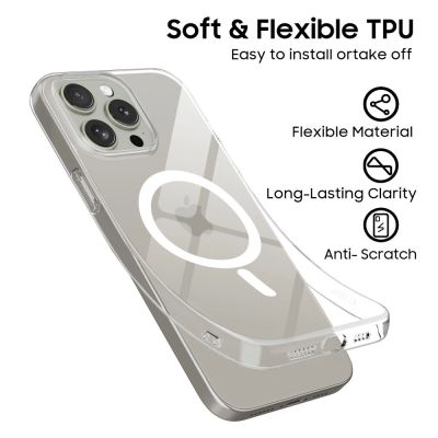 5. Etui Tech-Protect FlexAir MagSafe na iPhone 15 Pro - przezroczyste
