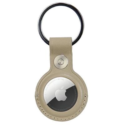 Etui Audi Synthetic Leather na AirTag - beżowe