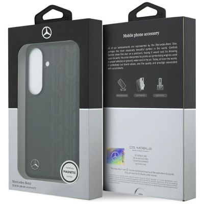 8. Etui Mercedes Laurel Leaves MagSafe do Samsung Galaxy S26 - czarne