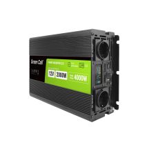 GREEN CELL PRZETWORNICA LCD 12V/230V 2000W/4000W CZYSTY SINUS INVGC12P2000LCD