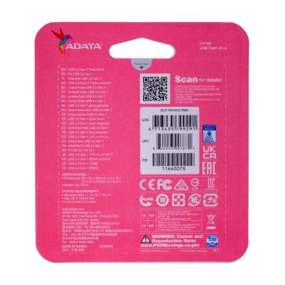6. Pendrive ADATA UV150 AUV150-64G-RBK (64GB; USB 3.0; kolor czarny)