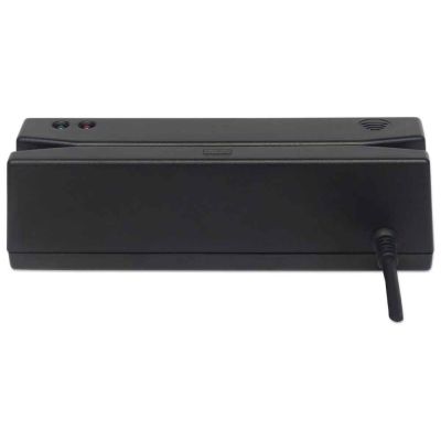 4. MANHATTAN Magnetkartenleser USB drei Spuren Leser   schwarz