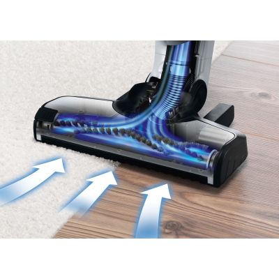 26. Bosch BCH3P210 okurzacz na kiju/szczotka elektryczna Odkurzacz stojący 2 w 1 AC/Bateria Suchy Bez worka 0,4 l Czarny, Szary