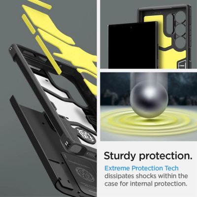 7. Etui Spigen Tough Armor na Samsung Galaxy S24 Ultra - czarne