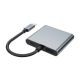3. Adapter Tech-Protect HB08 4w1 USB-C + USB2.0 + 2 x HDMI 4K 60HZ - szary