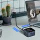 7. Hub USB-C 12 w 1 Wozinsky WHBC09Y8S wielofunkcyjny,z funkcją ładowania bezprzewodowego, aluminiowy, z kablem 15 cm - szary