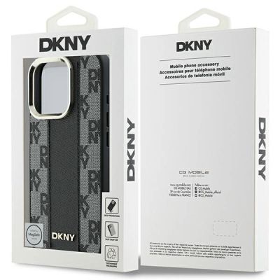 8. Etui DKNY Checkered Pattern Magsafe na iPhone 16 Pro Max - czarne