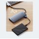 10. HUB Baseus PortalJoy Series 13w1 USB-C - 2x HDMI / DP / VGA / USB-A 3.1 / USB-C 3.1 / USB-A 2.0 / PD / RJ45 / SD / TF / AUX - szary