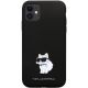 3. Etui Karl Lagerfeld Silicone Choupette Metal Pin na iPhone 11 / Xr - czarne