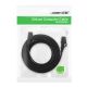 5. Ugreen kabel sieciowy internetowy Ethernet patchcord U/FTP Cat. 7 10Gb/s płaski 0.5m czarny (NW106)