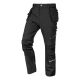 Spodnie robocze Mix&Match, 4 way stretch, z kaburami, Cordura, czarne, rozmiar XL