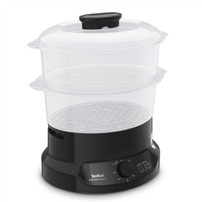 6. Tefal Minicompact VC139810 szybkowar parowy 2 kosz. Wolnostojący 800 W Czarny