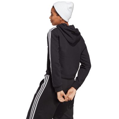 9. Bluza adidas Essentials 3-Stripes French Terry Crop Hoodie W IC8767