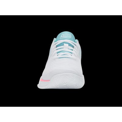 3. Sneakersy K-swiss EXPRSLIGHT3 HB PADEL WHITE/SOFT NEON BLUE/NEON BUBLE GUM-M (98900-146-M)