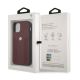 8. Etui BMW Leather Curve Perforate na iPhone 12 Pro Max - czerwone
