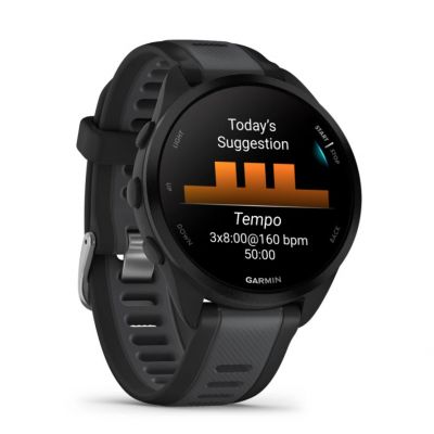 3. Zegarek Garmin Forerunner 165 Black / Slate Grey 43 mm 010-02863-20