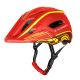 2. Kask rowerowy fullface dziecięcy Wozinsky z tylną lampką USB 52-56 cm - czerwono-żółty