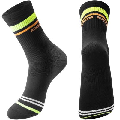 Rockbros skarpety sportowe czarne/paski M
