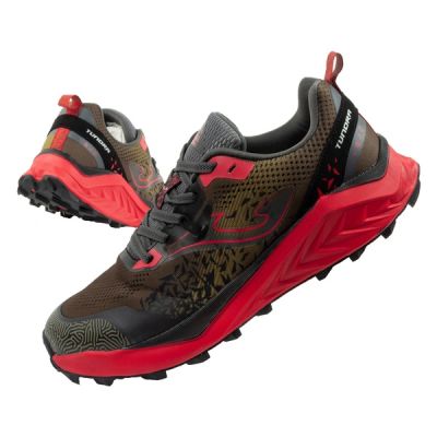 Joma buty męskie do biegania trailowe Tundra terenowe amortyzowane khaki czerwone