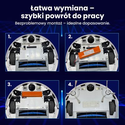 12. Extralink | Bateria, akumulator do odkurzacza | zamiennik dla Xiaomi Mop P/Mop Pro2 Pro 2Pro MJSTS1 14.4V 5200mAh [COPY]