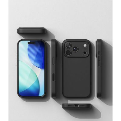 6. Etui Ringke Silicone MagSafe na iPhone 18 Pro / 17 Pro - czarne