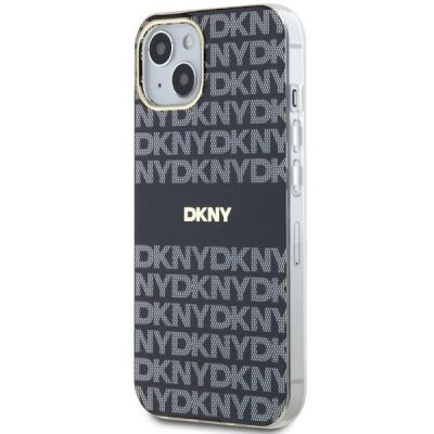 2. Etui DKNY IML Mono & Stripe MagSafe na iPhone 15 Plus / 14 Plus - czarne