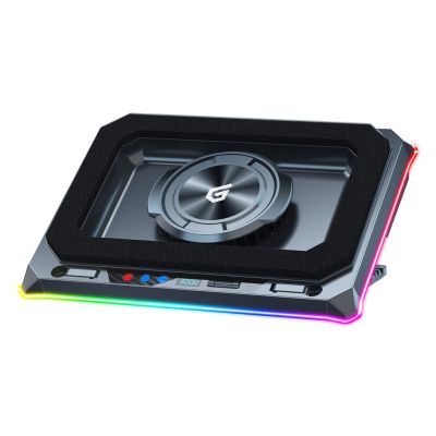 2. CONCEPTRONIC USB-C Laptop-KĂĽhlpad + Handyhalter, RGB, 12V