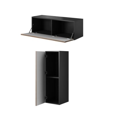 3. Regał ROCO RO1 112/37/39 czarny/ czarny/ biały