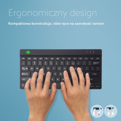 18. Klawiatura R-Go Compact Break - tastatur - multie