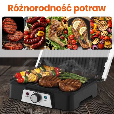 9. Grill elektryczny Extralink Smart Life Electric Grill SJ-36 2000W, z regulacją temperatury