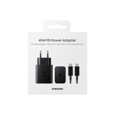 5. Samsung 45W Power Adapter, Black