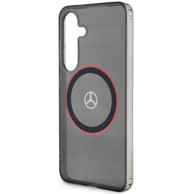 6. Etui Mercedes Double Layer W Red MagSafe na Samsung Galaxy S24 - czarne