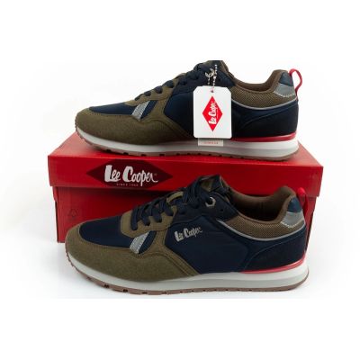10. Lee Cooper buty sportowe sneakersy męskie modne wygodne wytrzymałe granatowe khaki