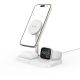 8. Ładowarka Tech-Protect QI15W-A22 indukcyjna MagSafe ze stojakiem 3w1 MagSafe na smartfon / Apple Watch / AirPods - biała