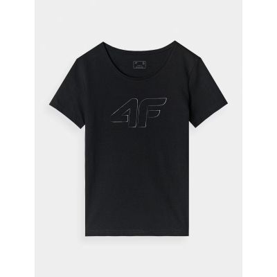 4. T-shirt slim z nadrukiem damski 4F 4FWMM00TTSHF1846-20S