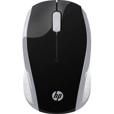 12. Mysz HP Wireless Mouse 200 Pike Silver bezprzewodowa srebrno-czarna 2HU84AA