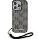 2. Etui Karl Lagerfeld IML Mono KL Pattern & Cord na iPhone 15 Pro - czarne