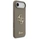 4. Etui Guess Silicone Big 4G Script na iPhone Air - brązowe